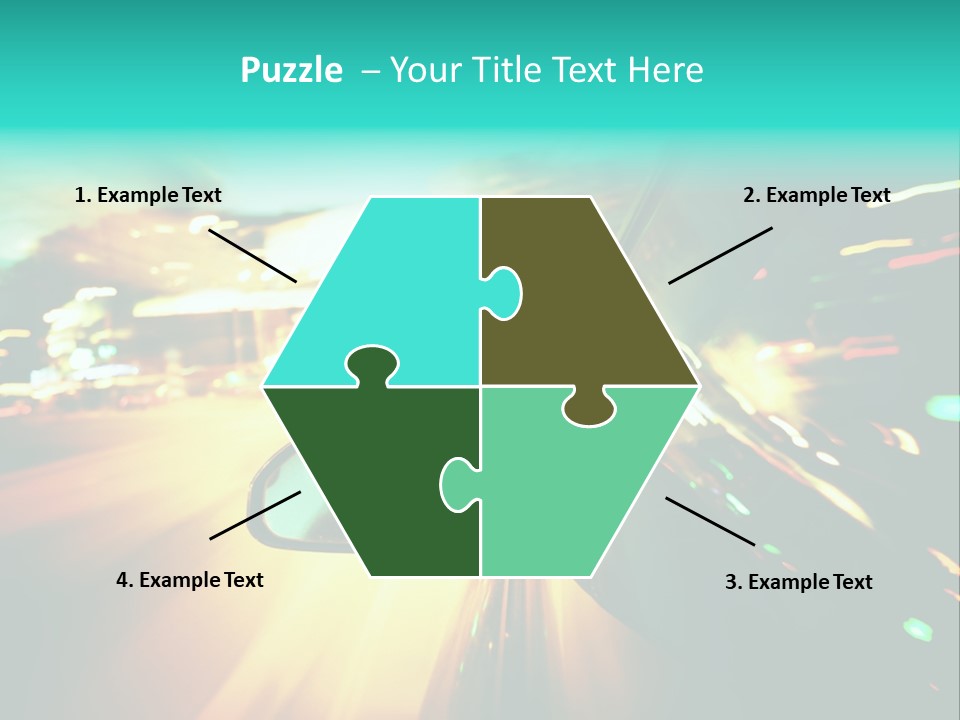 Building Blur Road PowerPoint Template