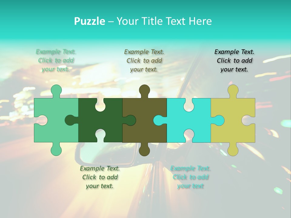 Building Blur Road PowerPoint Template