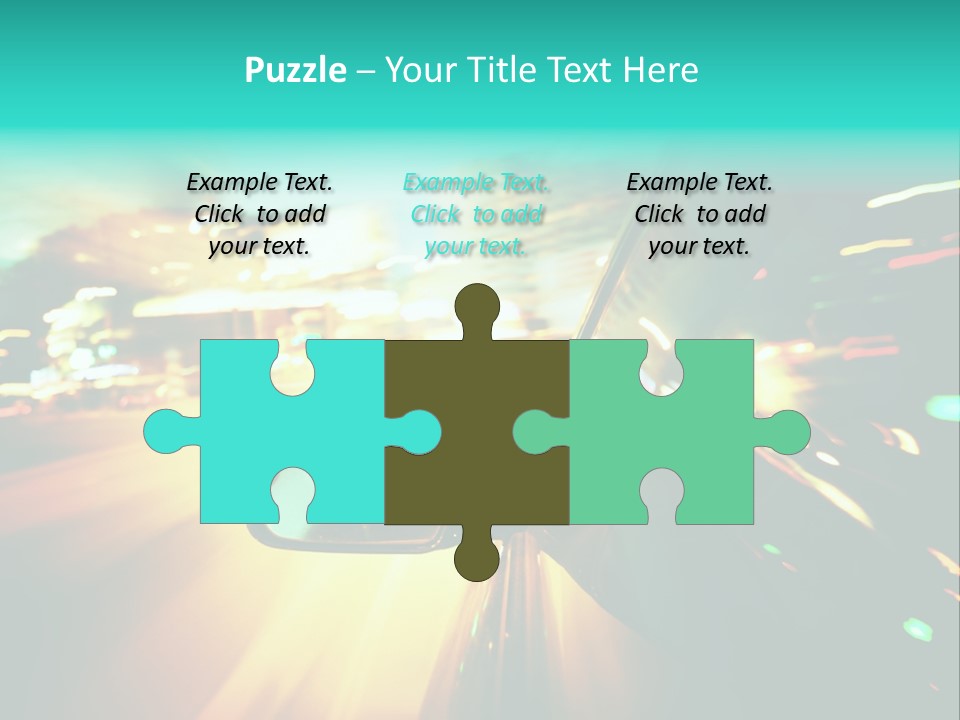 Building Blur Road PowerPoint Template