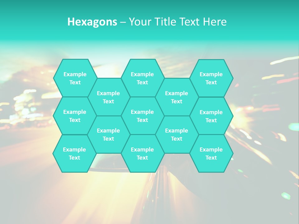 Building Blur Road PowerPoint Template