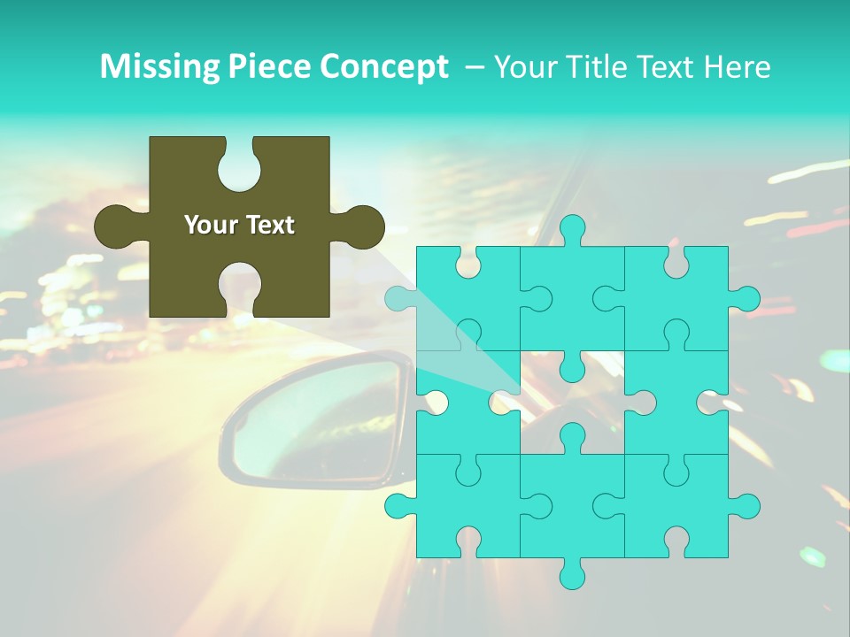 Building Blur Road PowerPoint Template