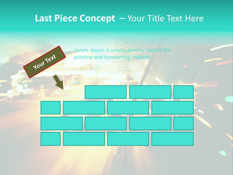 Building Blur Road PowerPoint Template