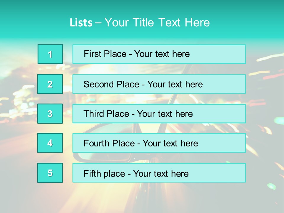 Building Blur Road PowerPoint Template