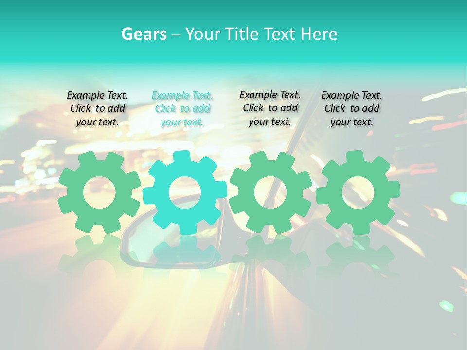 Building Blur Road PowerPoint Template