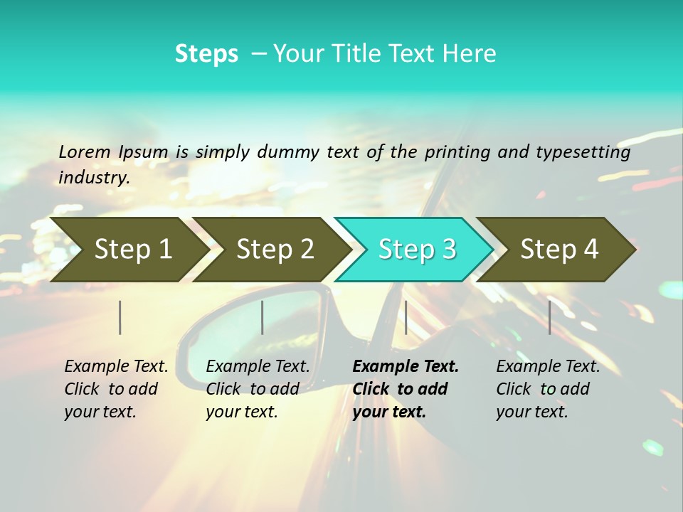 Building Blur Road PowerPoint Template