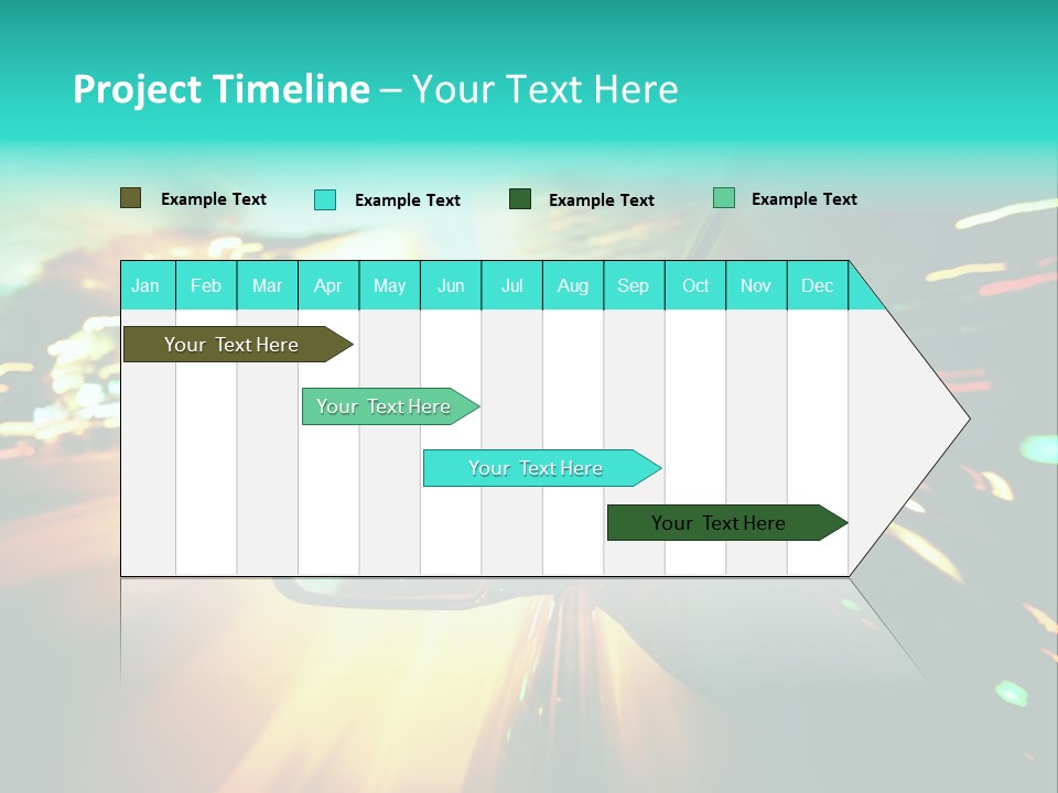 Building Blur Road PowerPoint Template