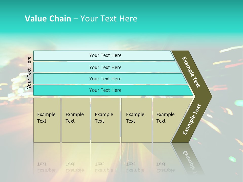 Building Blur Road PowerPoint Template