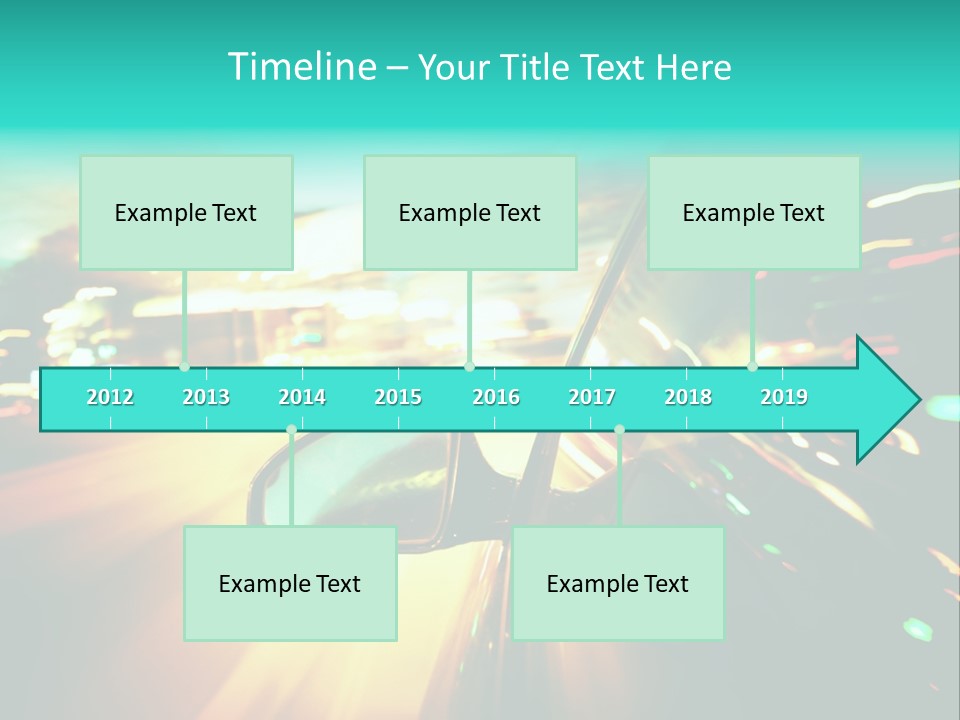 Building Blur Road PowerPoint Template