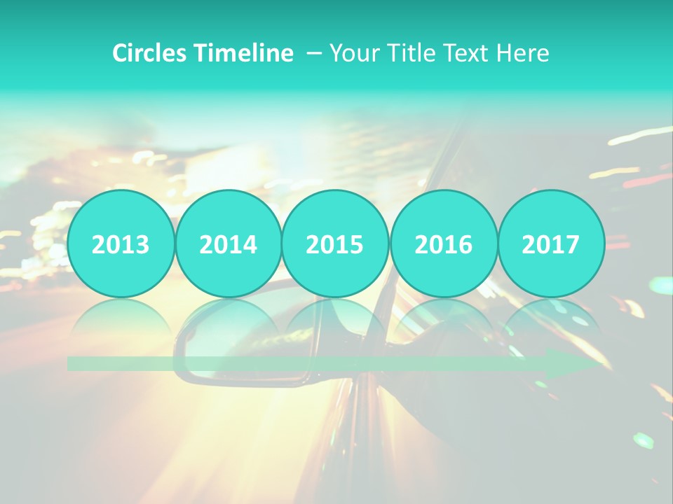 Building Blur Road PowerPoint Template