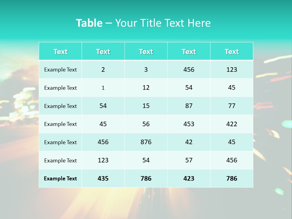Building Blur Road PowerPoint Template