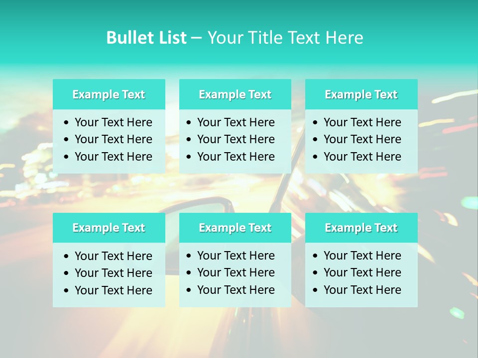 Building Blur Road PowerPoint Template