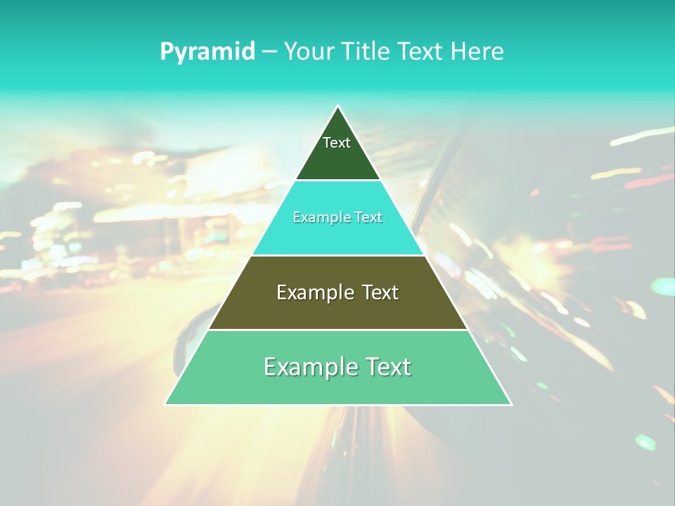 Building Blur Road PowerPoint Template