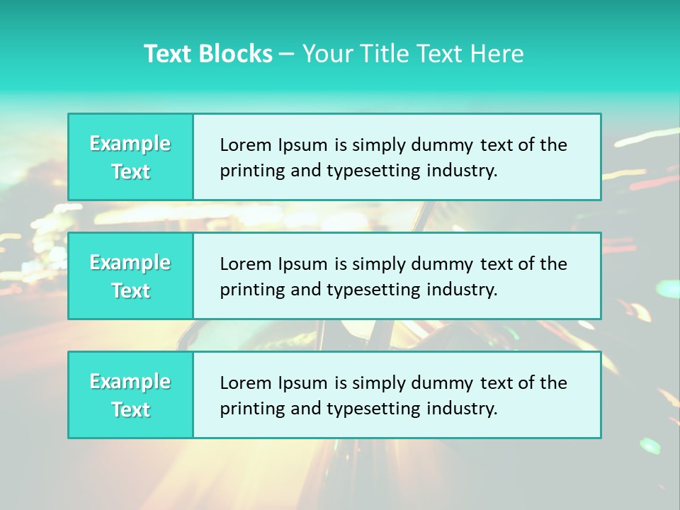 Building Blur Road PowerPoint Template