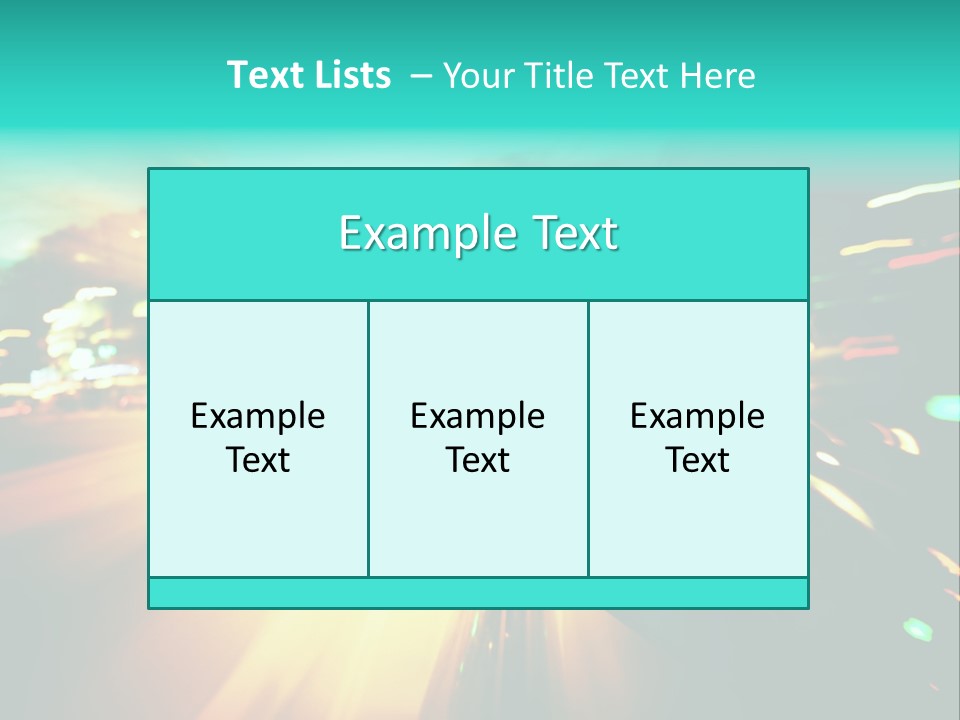 Building Blur Road PowerPoint Template