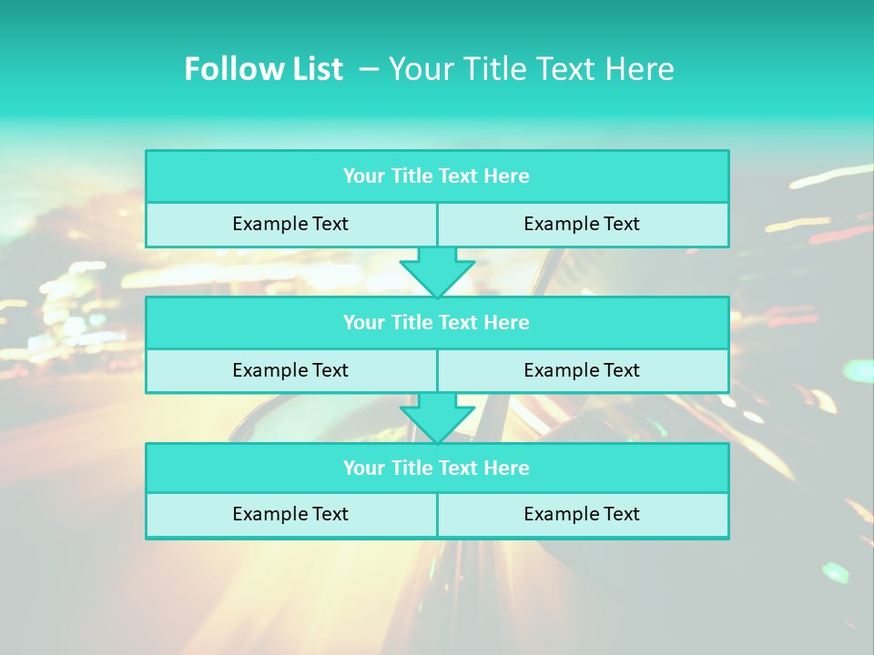 Building Blur Road PowerPoint Template
