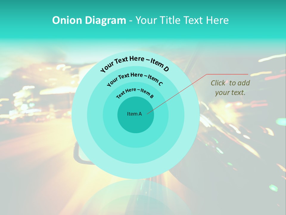 Building Blur Road PowerPoint Template