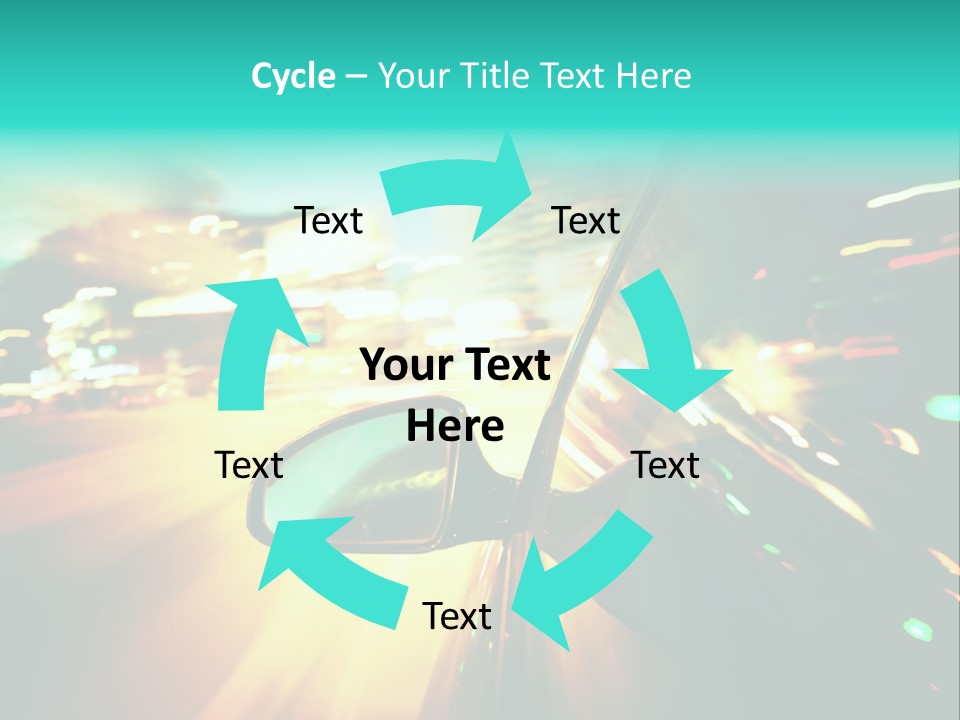 Building Blur Road PowerPoint Template