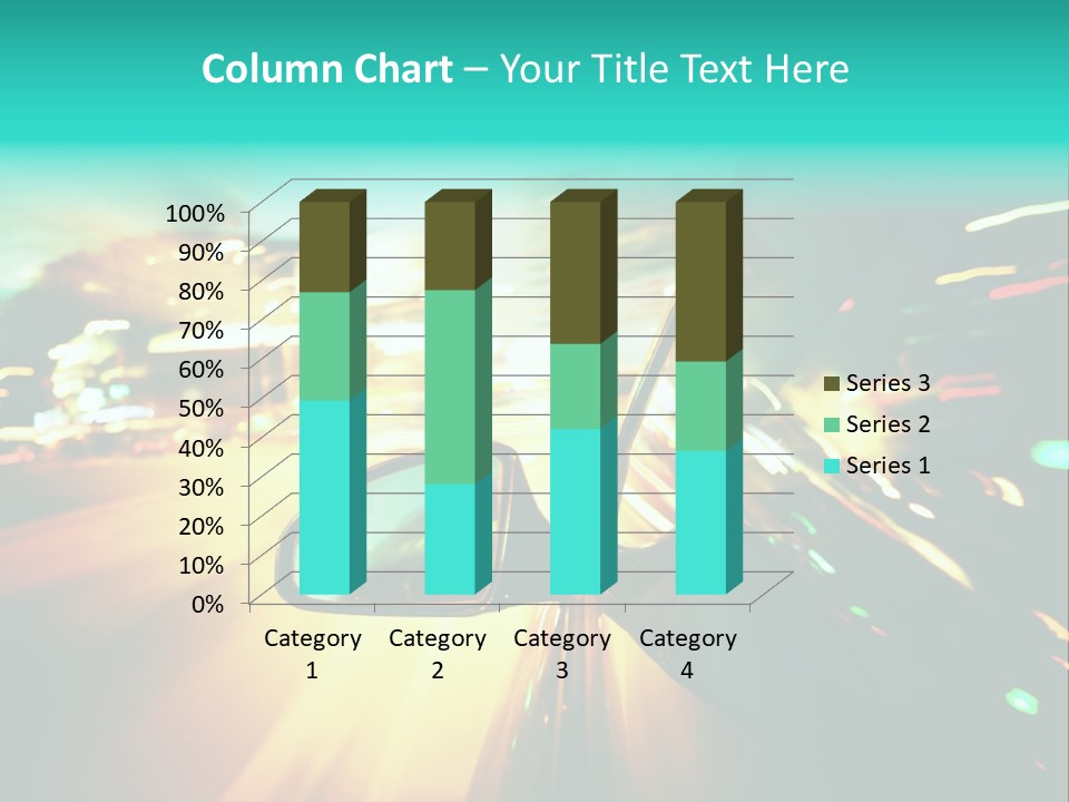 Building Blur Road PowerPoint Template