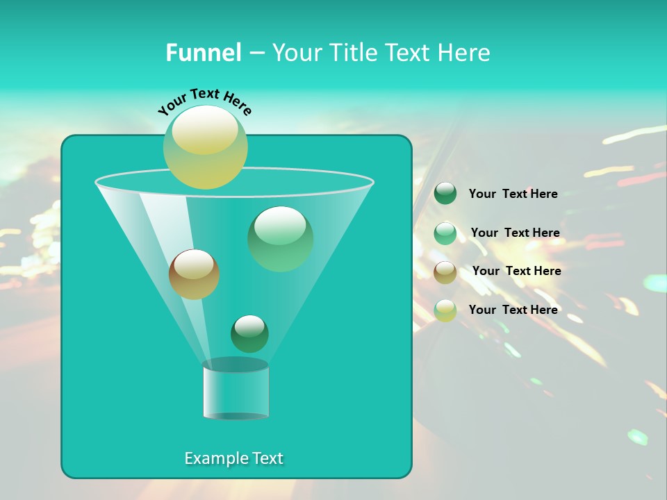 Building Blur Road PowerPoint Template