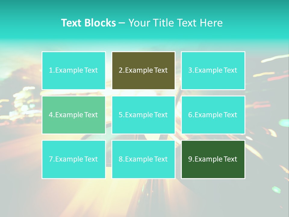 Building Blur Road PowerPoint Template
