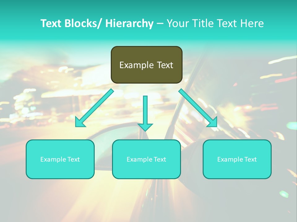 Building Blur Road PowerPoint Template