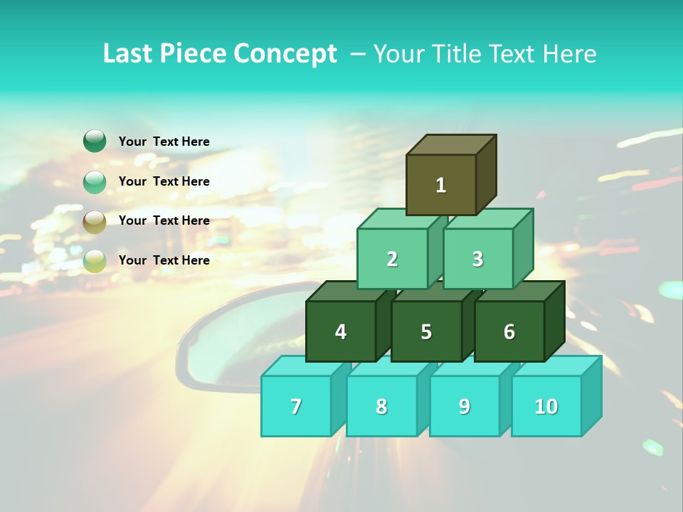Building Blur Road PowerPoint Template