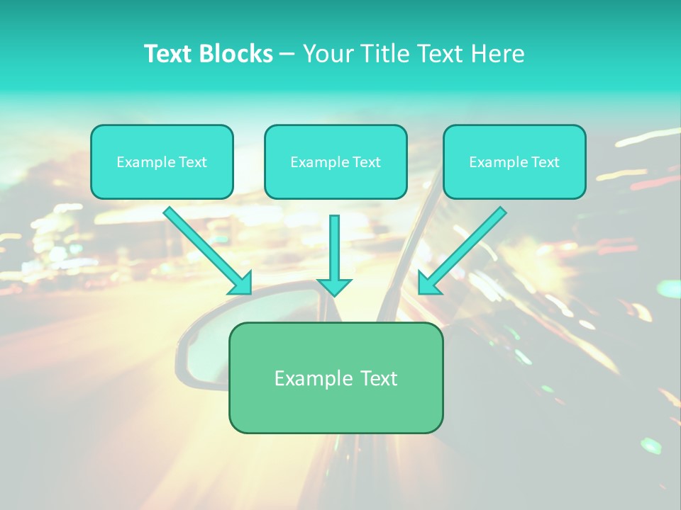 Building Blur Road PowerPoint Template