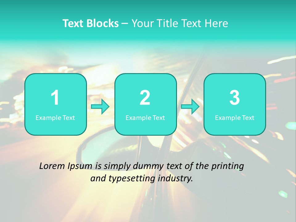 Building Blur Road PowerPoint Template