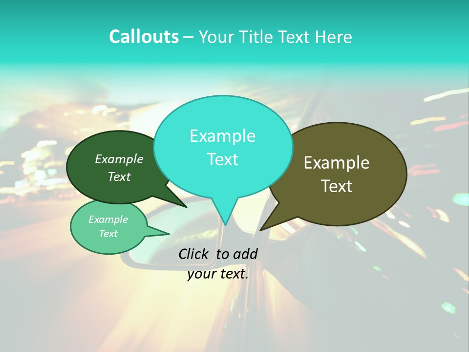 Building Blur Road PowerPoint Template