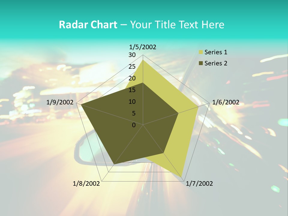 Building Blur Road PowerPoint Template