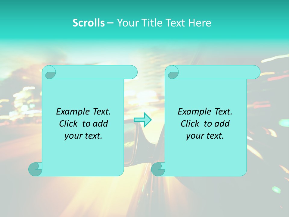 Building Blur Road PowerPoint Template