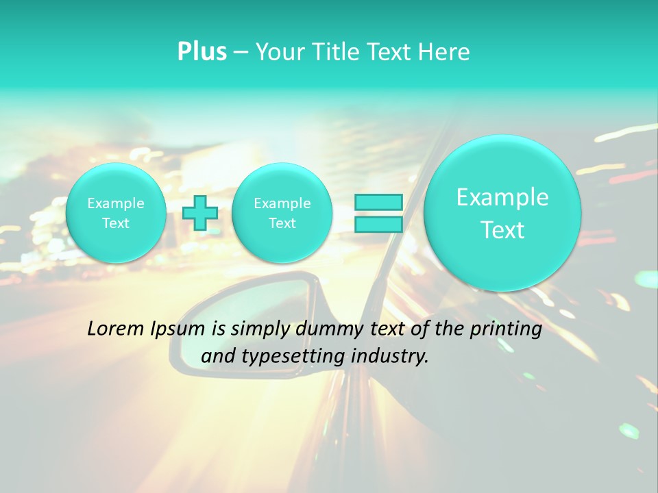 Building Blur Road PowerPoint Template