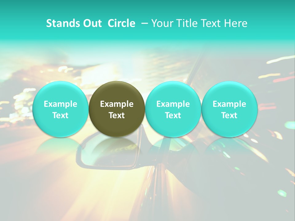 Building Blur Road PowerPoint Template