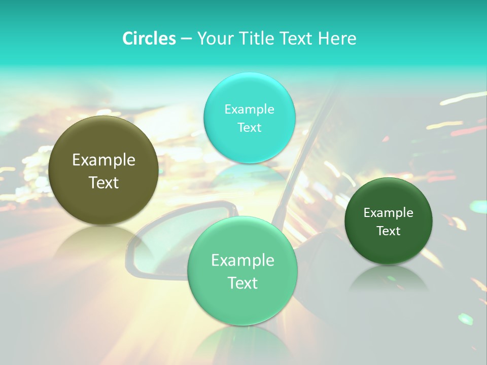 Building Blur Road PowerPoint Template