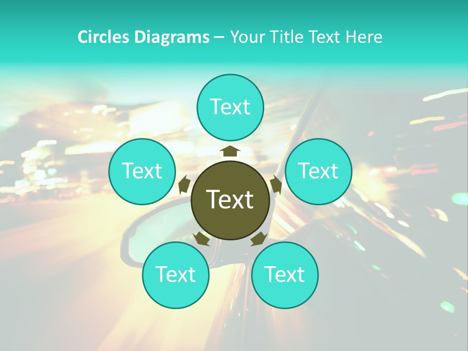 Building Blur Road PowerPoint Template