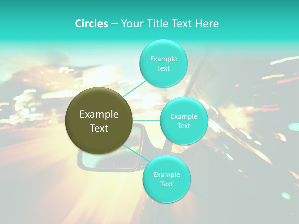 Building Blur Road PowerPoint Template