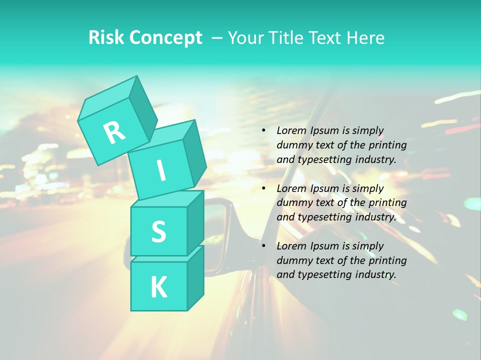 Building Blur Road PowerPoint Template