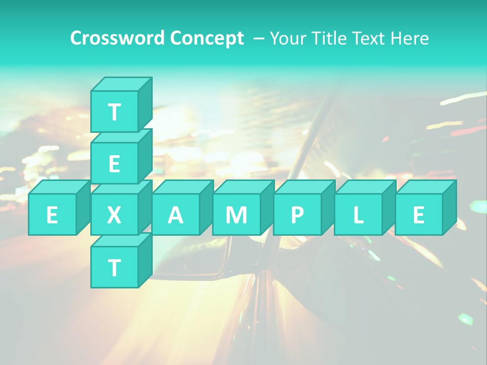 Building Blur Road PowerPoint Template