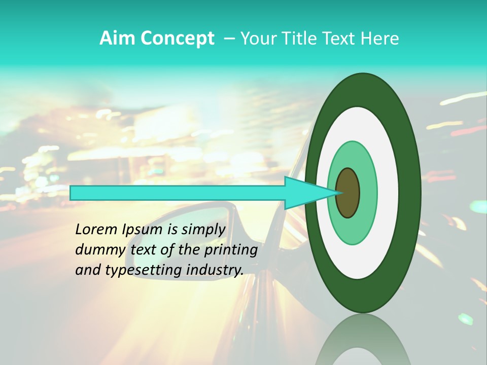 Building Blur Road PowerPoint Template