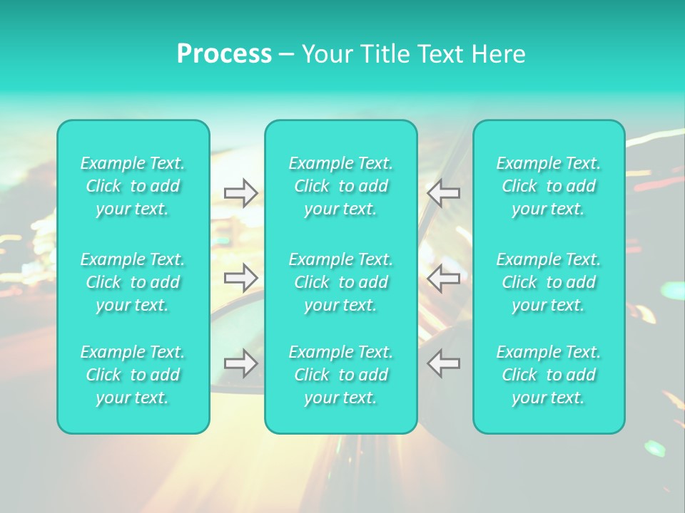Building Blur Road PowerPoint Template