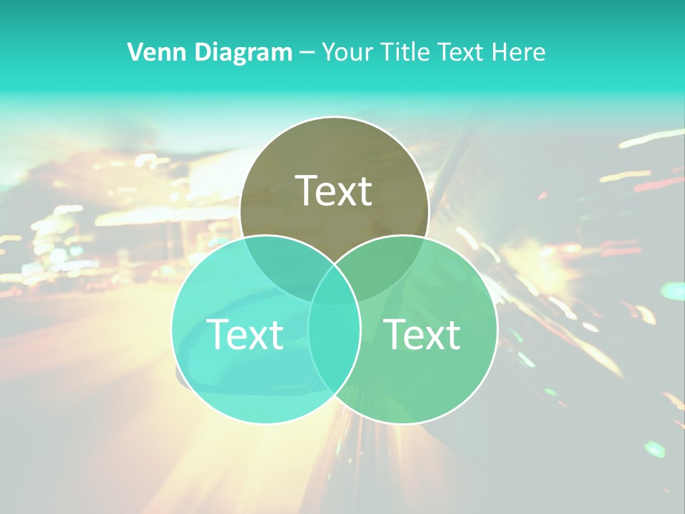 Building Blur Road PowerPoint Template