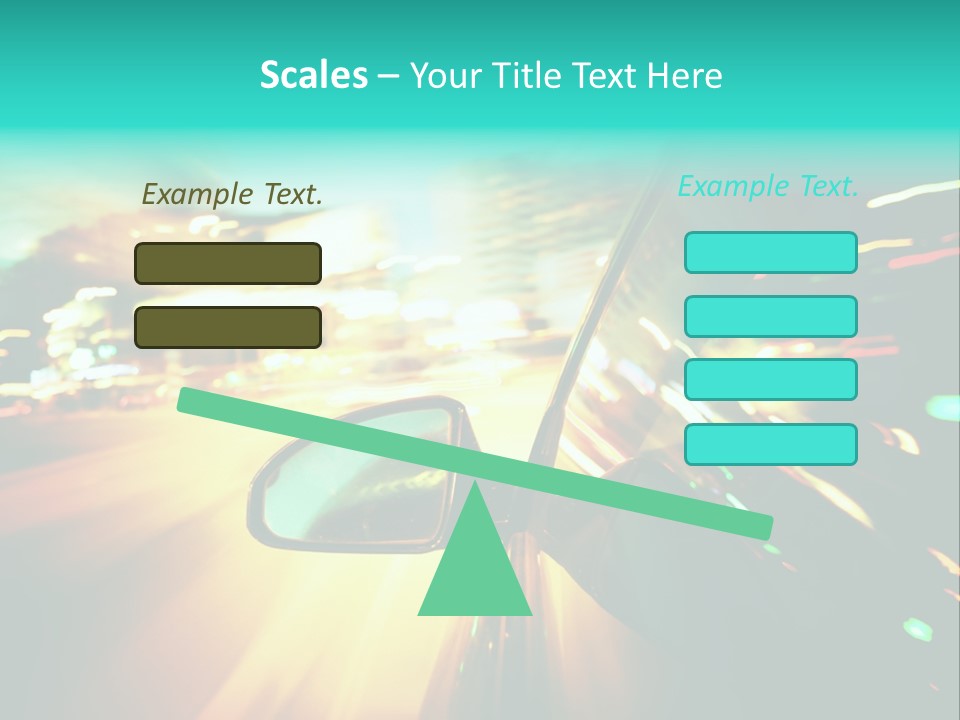 Building Blur Road PowerPoint Template