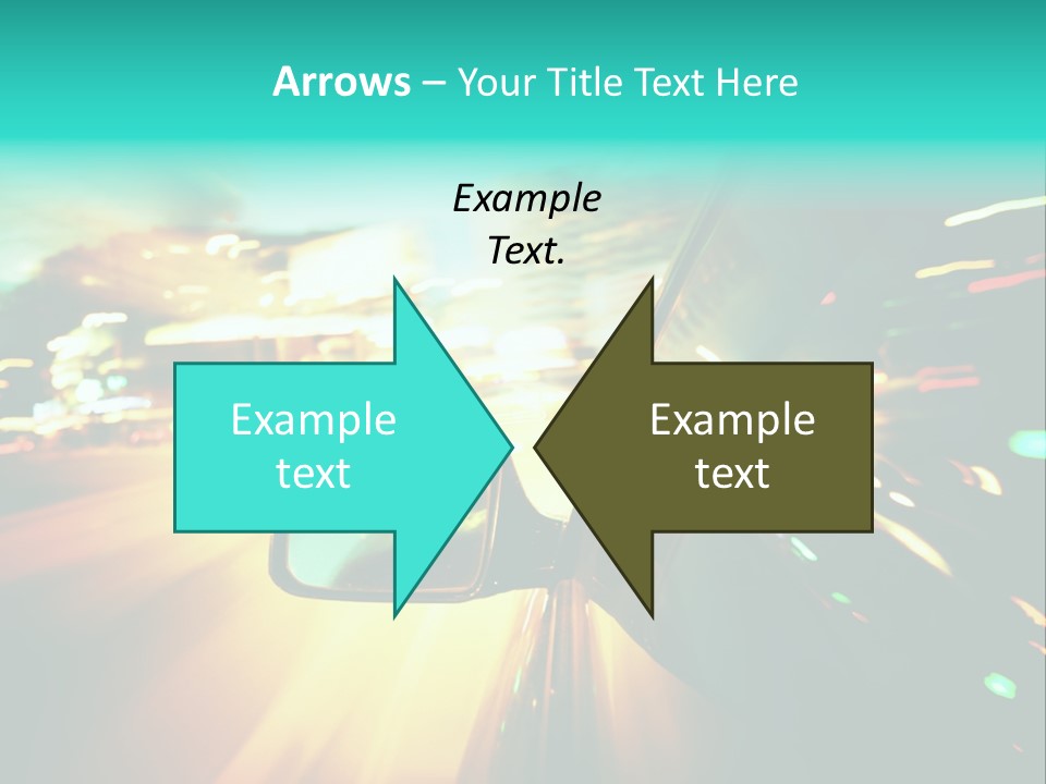 Building Blur Road PowerPoint Template