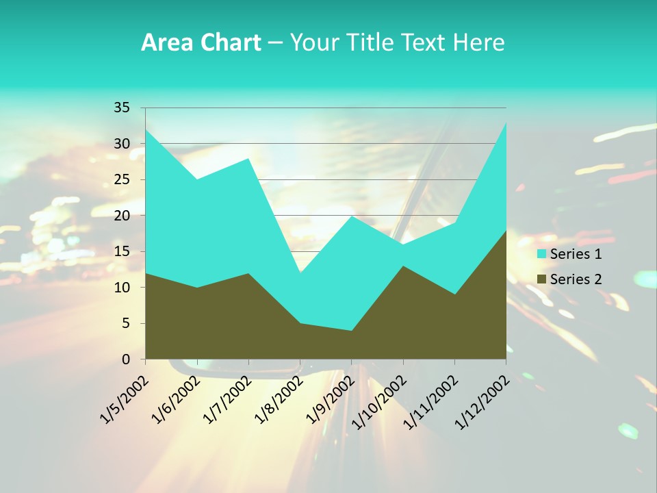 Building Blur Road PowerPoint Template