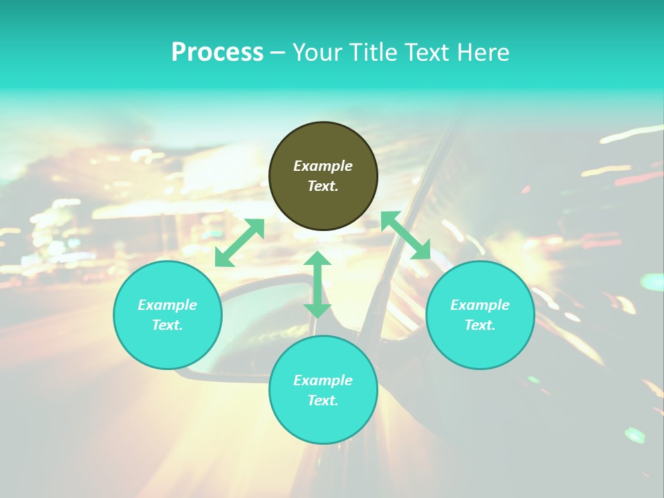 Building Blur Road PowerPoint Template