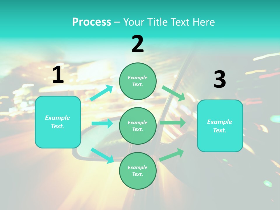 Building Blur Road PowerPoint Template