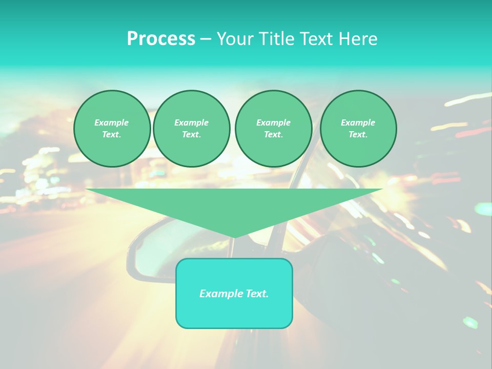 Building Blur Road PowerPoint Template