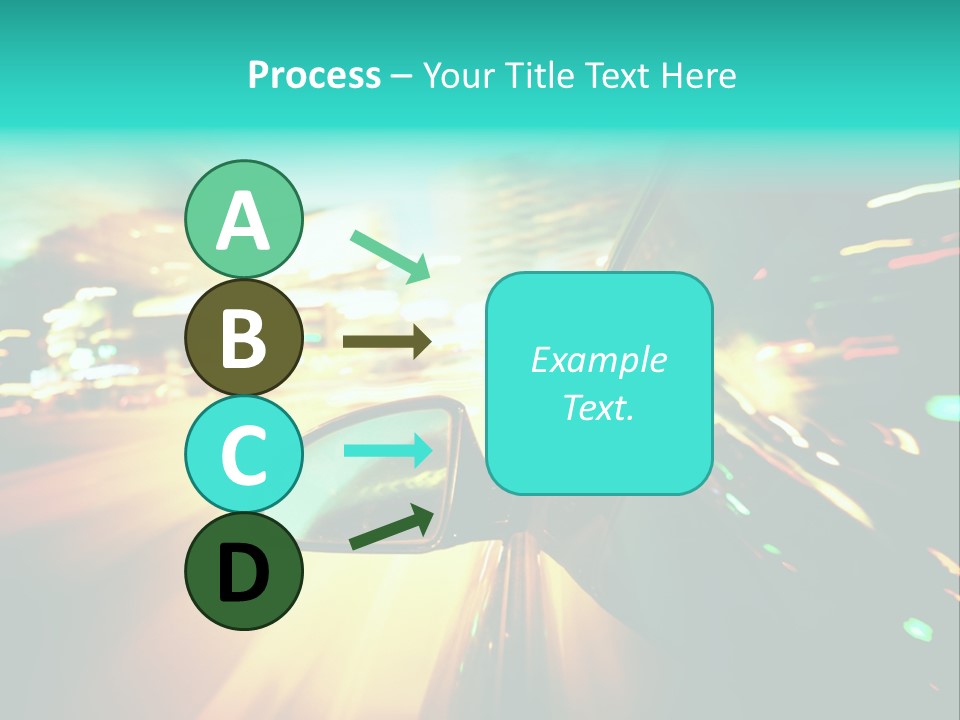 Building Blur Road PowerPoint Template
