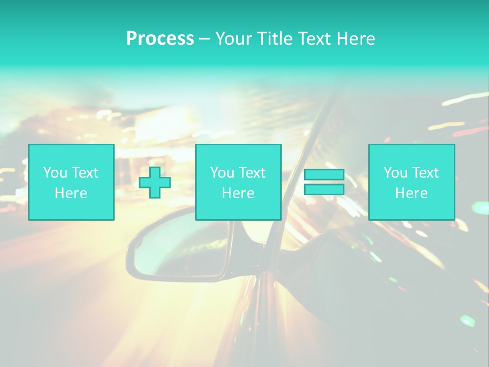 Building Blur Road PowerPoint Template