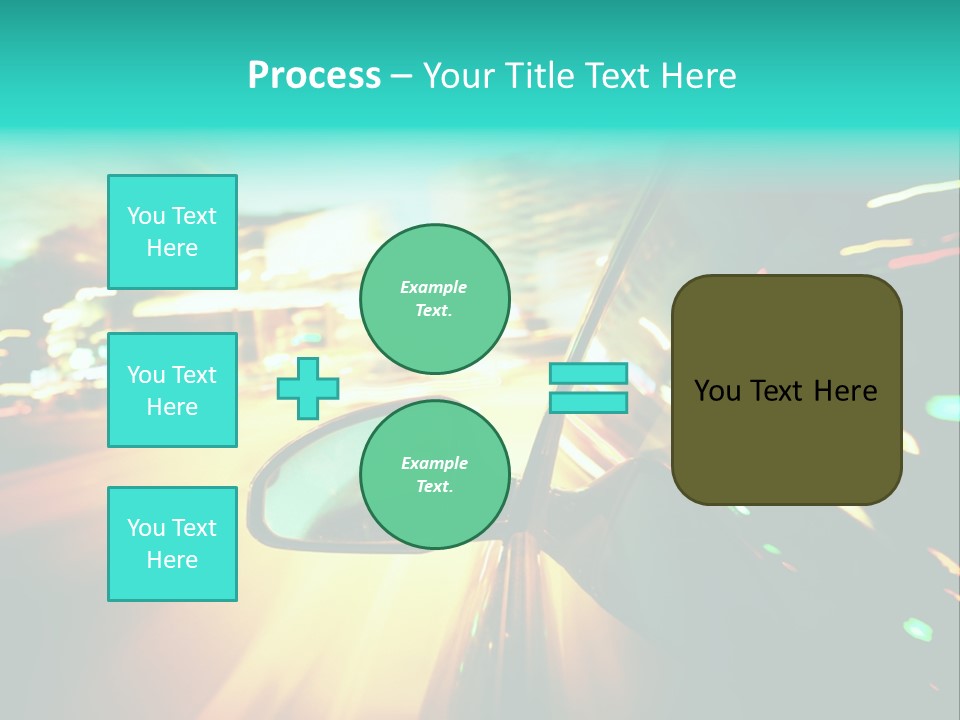 Building Blur Road PowerPoint Template